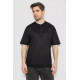 Футболка чоловіча однотонна 247R3140, колір чорний, 244R3140