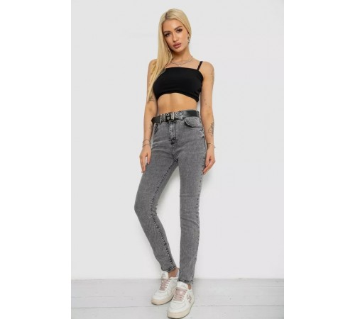 Джинси жіночі Skinny Американки, колір сірий, 244R00970 Джинси жіночі Skinny Американки, колір сірий, 244R00970