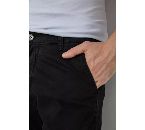 Брюки мужские с карманами, цвет черный, 244R2072