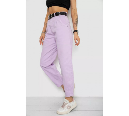 Джинси жіночі балони, колір бузковий, 182R00272