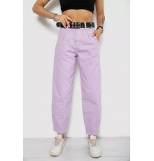 Джинси жіночі балони, колір бузковий, 182R00272