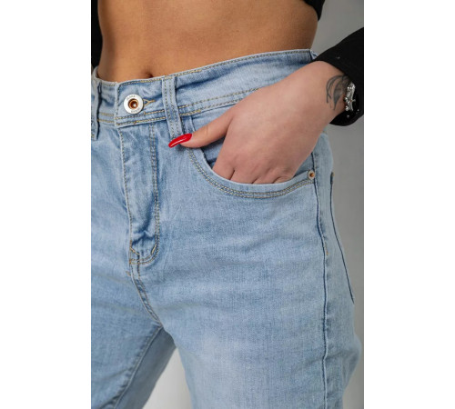 Джинси жіночі тонкі літні, колір блакитний, 244R8615-1