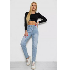 Джинсы женские тонкие летние, цвет голубой, 244R8615-1.