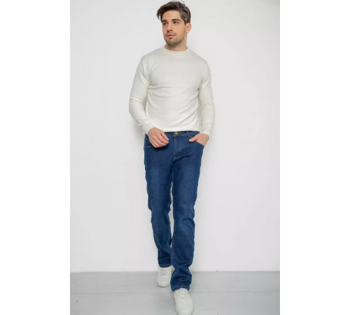 Джинси чоловічі на флісі, колір синій, 254R2411