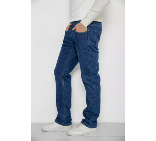 Джинси чоловічі на флісі, колір синій, 254R2411