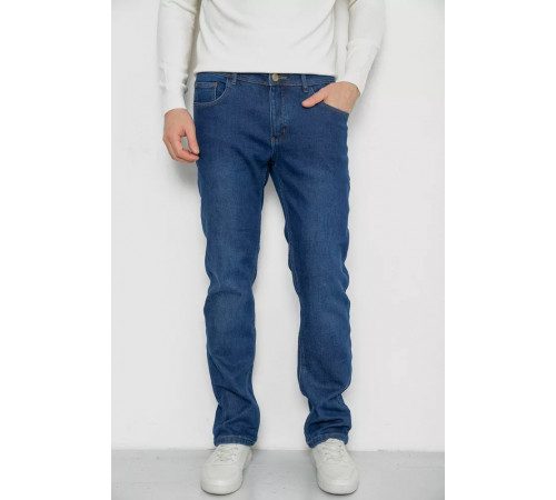 Джинси чоловічі на флісі, колір синій, 254R2411