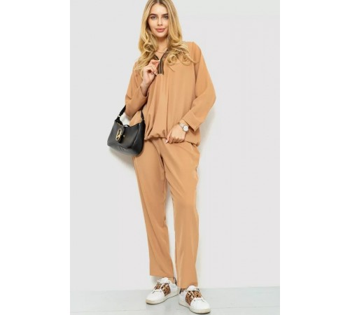 Женский костюм, цвет бежевый, 131R660 Женский костюм, цвет бежевый, 131R660