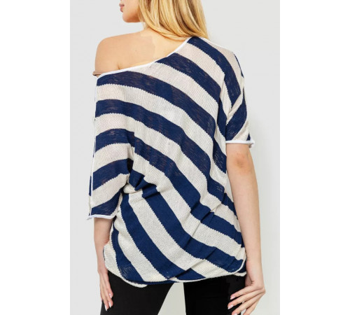 Кофта женская в полоску, цвет сине-белый, 244R0263