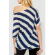 Кофта женская в полоску, цвет сине-белый, 244R0263