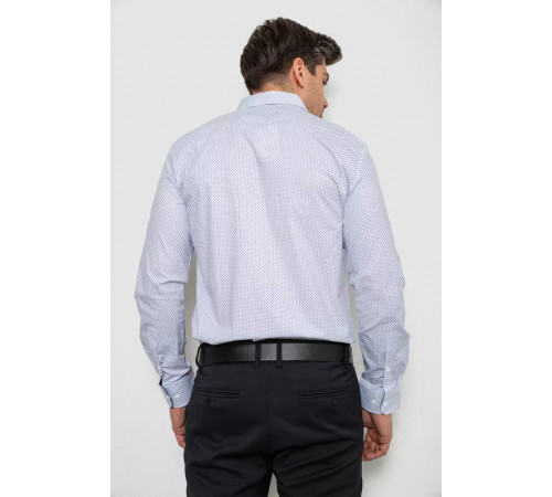 Рубашка мужская с принтом, цвет белый, 214R7170