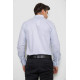 Рубашка мужская с принтом, цвет белый, 214R7170