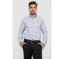 Рубашка мужская с принтом, цвет белый, 214R7170