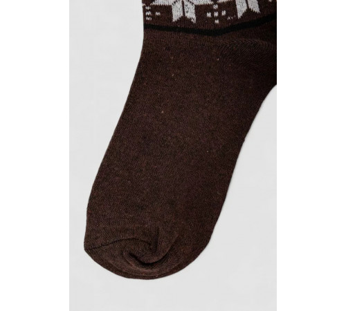Носки женские с принтом, цвет коричневый, 238R336-1.