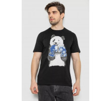 Мужская футболка с принтом, цвет черный, 244R5996