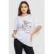 Женская футболка с принтом, цвет белый, 244R605