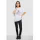 Женская футболка с принтом, цвет белый, 244R605