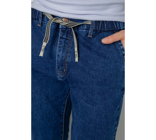 Джинсы мужские на резинке, цвет синий, 244R8063.
