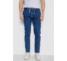 Джинсы мужские на резинке, цвет синий, 244R8063.