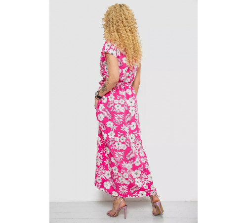 Сукня з принтом софт, колір рожево-білий, 214R0228-1