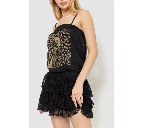 Сарафан, колір чорний, 244R032