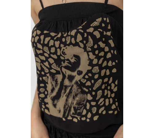 Сарафан, колір чорний, 244R032