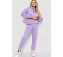 Спорт костюм женский на флисе, цвет сиреневый, 115R0493