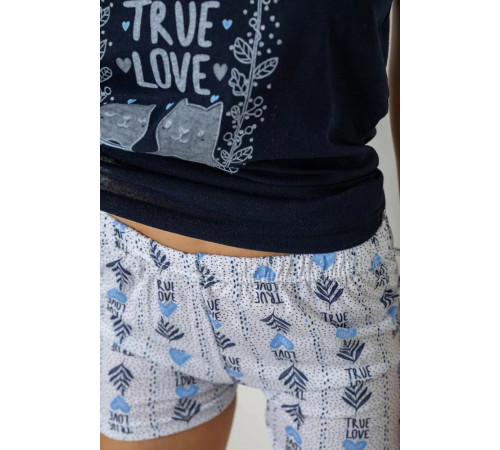 Піжама жіноча, колір синій, 243R2502