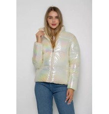 Куртка женская демисезонная плащевка, цвет молочный, 243R2022-2