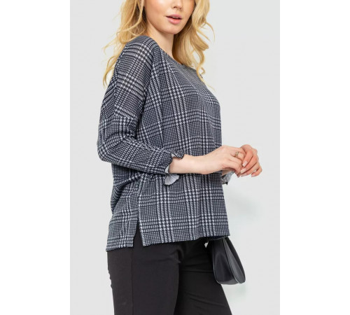 Жіноча кофта, колір сіро-чорний, 244R047-1