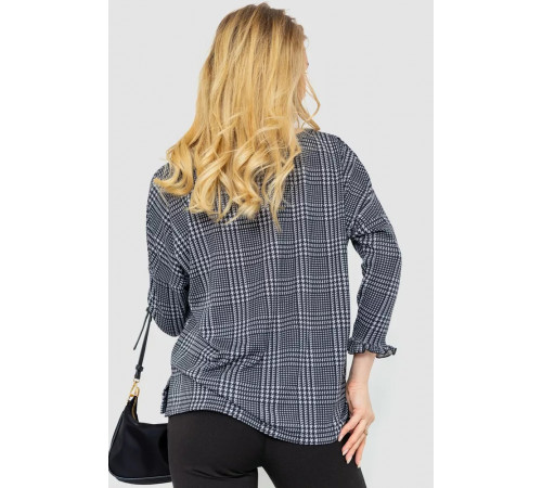 Жіноча кофта, колір сіро-чорний, 244R047-1