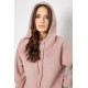 Спортивный женский костюм на флисе, цвет пудровый, 252R21268