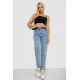 Джинсы женские MOM стрейч, цвет голубой, 244R00266