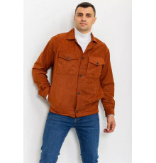 Вітровка чоловіча на кнопках, колір коричневий, 131R3022-1