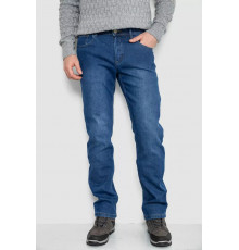 Джинсы мужские на флисе, цвет синий, 254R2401.