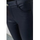 Брюки женские стрейч, цвет темно-синий, 246R3018