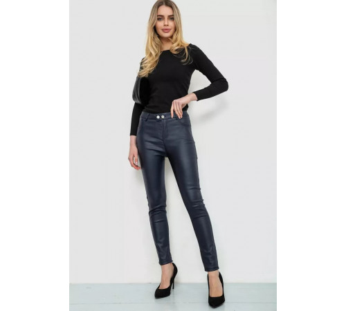 Брюки женские стрейч, цвет темно-синий, 246R3018