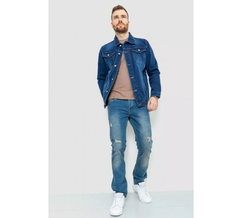 Джинсова куртка чоловіча, колір синій, 157R0110