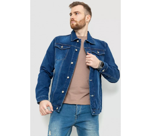 Джинсова куртка чоловіча, колір синій, 157R0110