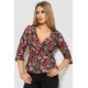 Блуза с цветочным принтом, цвет разноцветный, 244R072.