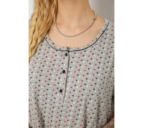 Ночная рубашка, цвет серо-розовый, 238R58370-1