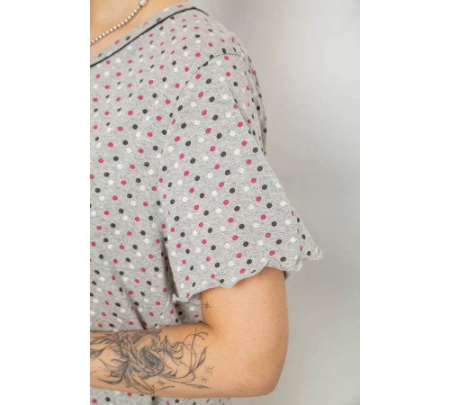 Ночная рубашка, цвет серо-розовый, 238R58370-1