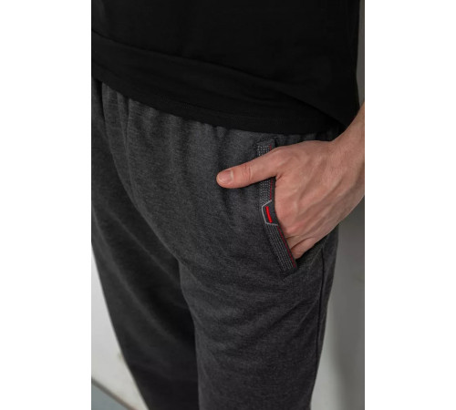Спорт мужские брюки, цвет темно-серый, 244R41623