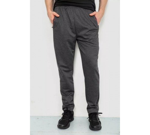Спорт мужские брюки, цвет темно-серый, 244R41623