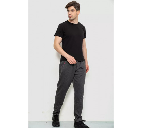 Спорт мужские брюки, цвет темно-серый, 244R41623