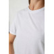 Женская футболка однотонная, цвет белый, 238R111-1