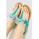 Босоніжки жіночі, колір зелений, 214RF17