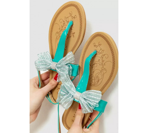 Босоніжки жіночі, колір зелений, 214RF17