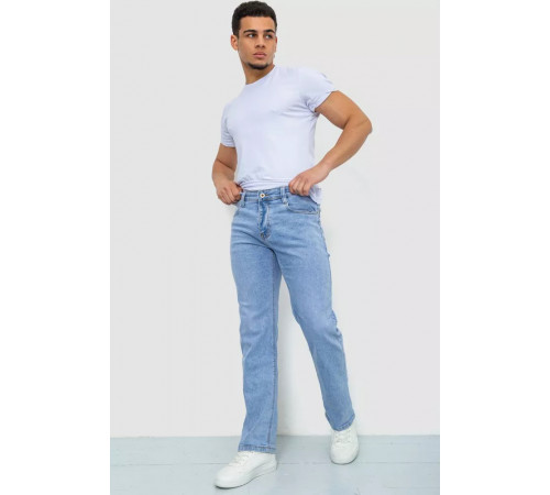 Джинси чоловічі однотонні, колір блакитний, 244R6078