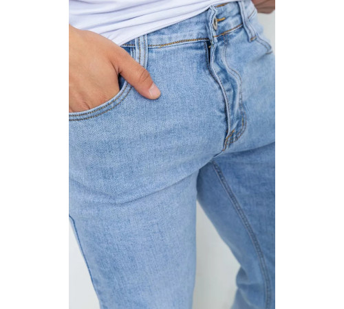 Джинси чоловічі однотонні, колір блакитний, 244R6078