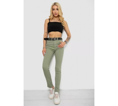Джинси жіночі Skinny Американки, колір оливковий, 182R00252 Джинси жіночі Skinny Американки, колір оливковий, 182R00252